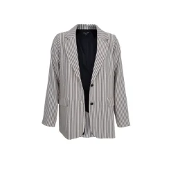 Black Colour BCBRIELLE BLAZER - Stribet blazer jakke med similisten 40817 Nature fra Black Colour