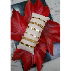 Black Colour BCELMA BRACELET - Guld armbånd 4430 Gold Coloured fra Black Colour