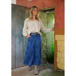 Black Colour BCFIOLA A-SKIRT - Denim nederdel 40675 Denim Blue fra Black Colour
