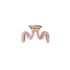 Black Colour BCHARLOW HAIR CLAW - Rosa metal hårklemme 5908 Lt. Pink Multi fra Black Colour