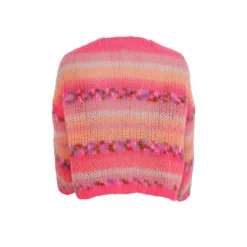 Black Colour BCLAGOON MULTI STRIPED CARDIGAN - 1201 Peach Multi fra Black Colour