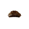 Black Colour BCLEAF Gold hair claw - Brun blad klemme med guld 5775 Brown fra Black Colour