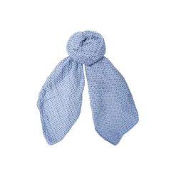 Black Colour BCLUCA SCARF - Lyseblåt prikket tørklæde 208373 Lt. Blue fra Black Colour