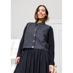 Black Colour BCMAY LS Tee - Sort langærmet t-shirt 40748 Black fra Black Colour