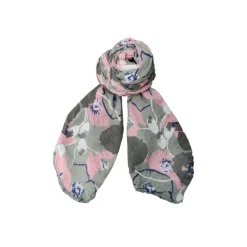Black Colour BCSANNA SCARF - Rosa/grønt tørklæde 208377 Dust Rose fra Black Colour