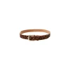 Black Colour BCSMILLA SUEDE BELT - Camel leopard bælte 10255 Camel fra Black Colour