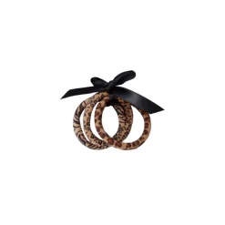 Black Colour BCTANISHA ELASTICS 2 PCS - Hårelastikker 6827 Leo Zebra Mix fra Black Colour