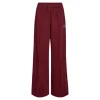 Co' Couture Amina CC Crease Pant - Bordeaux buks med hvide striber 31460 Burgundy fra Co'couture