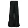 Co' Couture EnidCC Denim Wide Pant - Sort buks med hvid stribe 31300 Black fra Co'couture