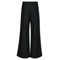 Co' Couture EnidCC Denim Wide Pant - Sort buks med hvid stribe 31300 Black fra Co'couture