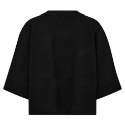 Co'Couture MyCC Shortie Knit - Sort strik med K/Æ 32176 Black fra Co'couture