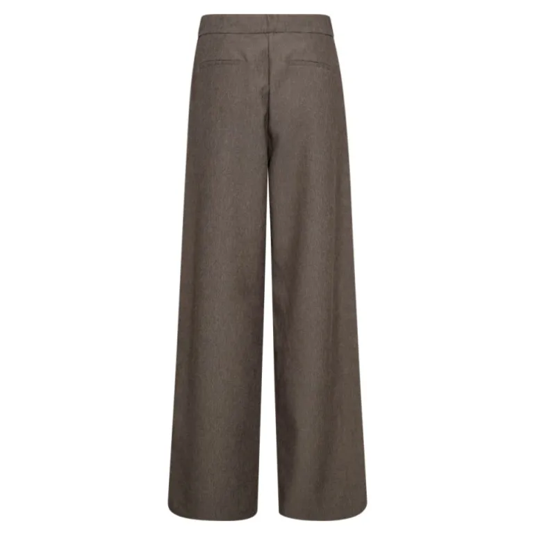 Co'Couture NanaCC Piping Wide Pant - Grå buks 31476 Mink fra Co'couture