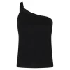 Co'couture Sheera One Shoulder Top - Sort top 93098 fra Co'couture
