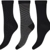 Decoy Ankle Sock Cotten - 3 pack ankel strømper i bomuld 20226 fra Decoy