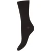 Decoy Ankle Sock Doubleface - Sort uld Ankelstrømpe 21219 fra Decoy