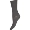 Decoy Ankle Sock Fine Knit - Grå Bambus ankelstrømpe 20345 fra Decoy