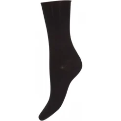Decoy Fine Knit Socks - Ankelstrømper 20245 Black fra Decoy