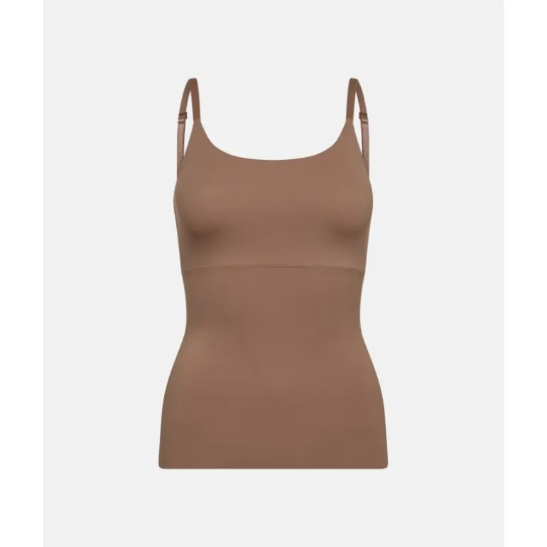 Decoy Shapewear top flexible - Brun top 9-88009-1 Brown fra Decoy