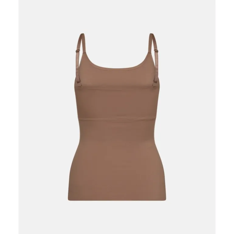 Decoy Shapewear top flexible - Brun top 9-88009-1 Brown fra Decoy