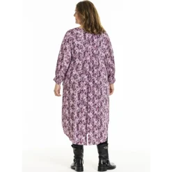 Gozzip GAlice Dress - Kjole med lilla print G251005 Orchid fra Gozzip