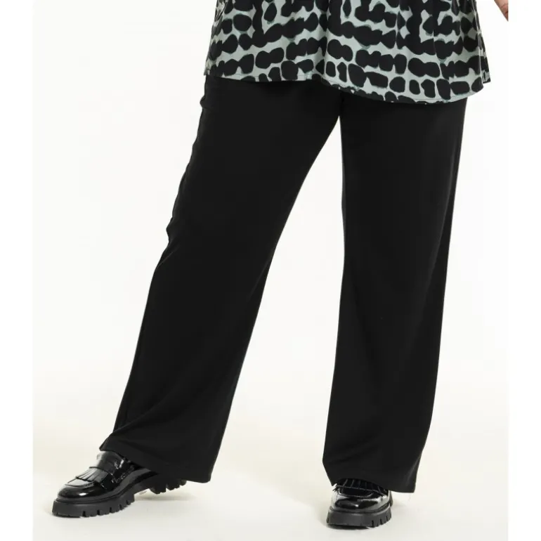 Gozzip GBasma Pant - Sort bukser med vidde G245088 Black fra Gozzip