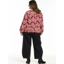 Gozzip GGabriella Blouse - Rød printet bluse G246039 Red Print fra Gozzip