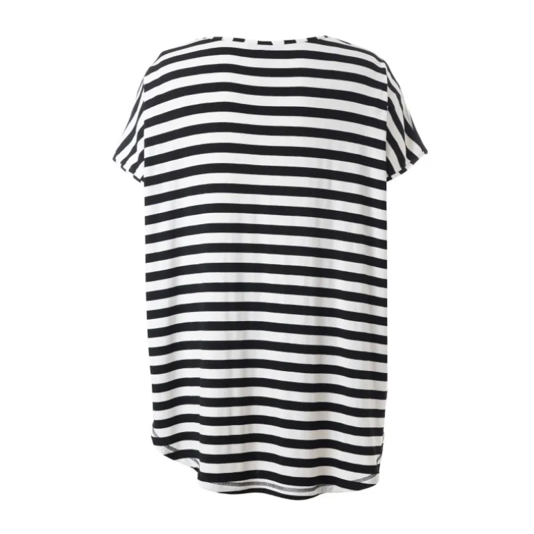 Gozzip GGitte T-shirt - Blå/hvid stribet G252082 Navy fra Gozzip