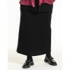 Gozzip GGya long skirt - Lang sort nederdel G245083 Black fra Gozzip