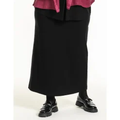 Gozzip GGya long skirt - Lang sort nederdel G245083 Black fra Gozzip