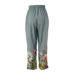 Gozzip GImane Pants - Mintgrøn buks med blomster print G251028 Green fra Gozzip