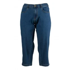 Gozzip GIrene Pants - Blå denim 7/8 del buks G251029 Dark Blue Denim fra Gozzip