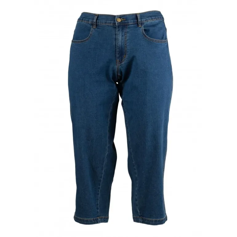 Gozzip GIrene Pants - Blå denim 7/8 del buks G251029 Dark Blue Denim fra Gozzip