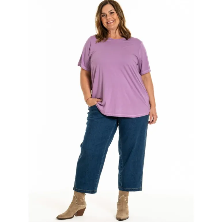 Gozzip Gitte T-shirt - Lilla t-shirt 9905 Orchid fra Gozzip