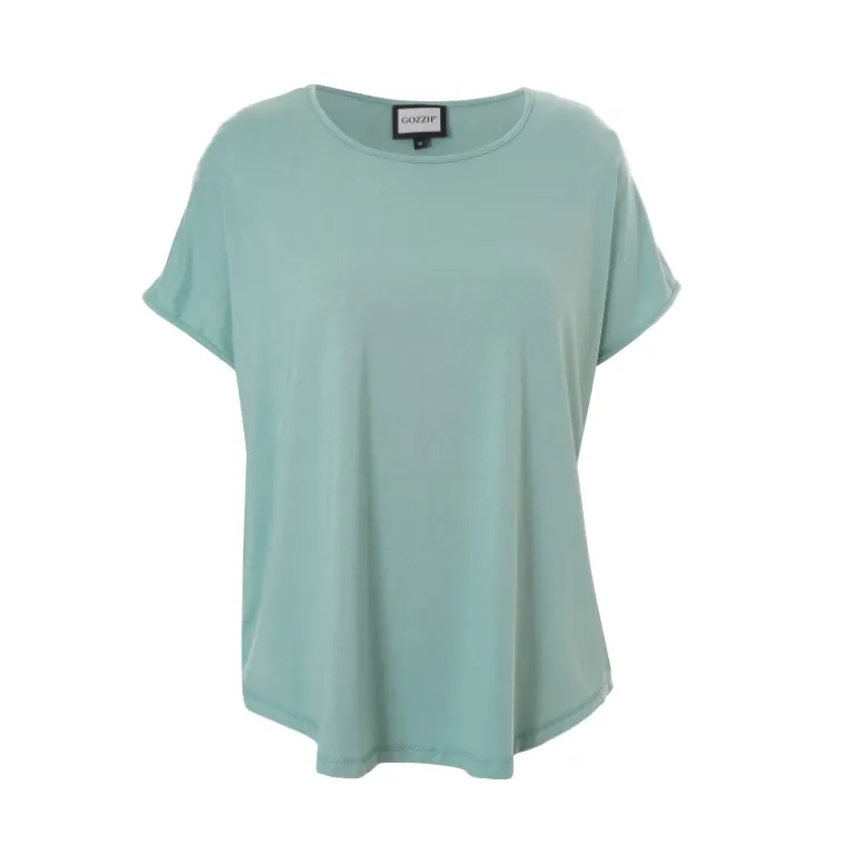 Gozzip Gitte T-shirt - Mintgrøn t-shirt 9905 Green fra Gozzip