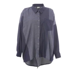Gozzip GJudit Oversized Shirt - Oversized blå skjorte G252065 Denim Blue fra Gozzip