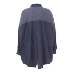 Gozzip GJudit Oversized Shirt - Oversized blå skjorte G252065 Denim Blue fra Gozzip