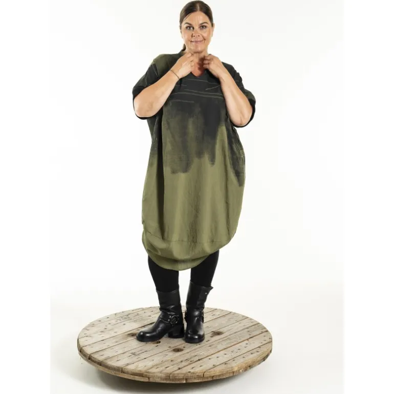 Gozzip GKara Dress - Grøn kjole G252202 Olive fra Gozzip