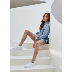 HYPEtheDETAIL Logo Tights - Strømpebukser 16013 Blue fra HYPEtheDETAIL