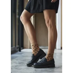 HYPEtheDetail socks heart - Ankelstrømpe med hjerter 21040 Nude fra HYPEtheDETAIL