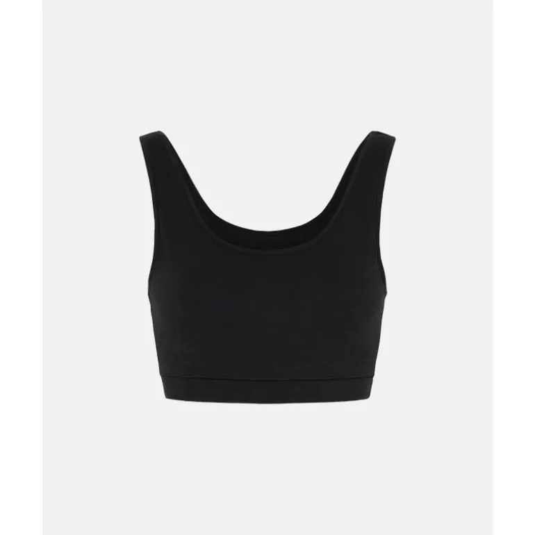 JBS of DK Bra wide strap - Sort bambus top m/brede stropper 11230-148 Black fra JBS of Denmark - Dame