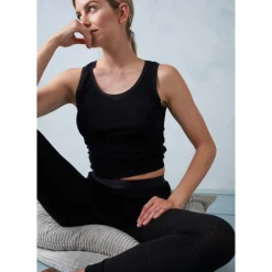 JBS of DK Pants Wool - Sorte uld leggings 1221-21 Black fra JBS of Denmark - Dame