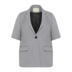 Kaffe Curve  KAida Blazer - Grå blazer 10582460 Grey Melange fra Kaffe Curve