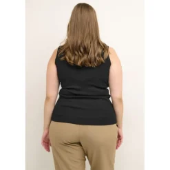Kaffe Curve KCcarina Tank Top - Sort top 10581396 Black Deep fra Kaffe Curve
