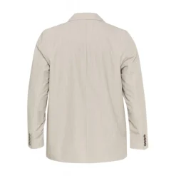 Kaffe Curve KCesta Blazer - Grå blazer jakke 10583082 Feather Gray Melange fra Kaffe Curve