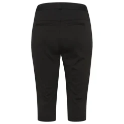 Kaffe Curve KCjenna Belt Capri Pants - 10582427 Black Deep fra Kaffe Curve