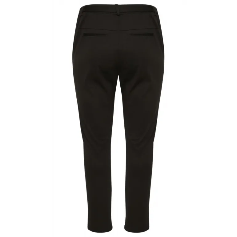 Kaffe Curve KCjenna Belt Pant - Sort buks med bælte 10582254 Black Deep fra Kaffe Curve