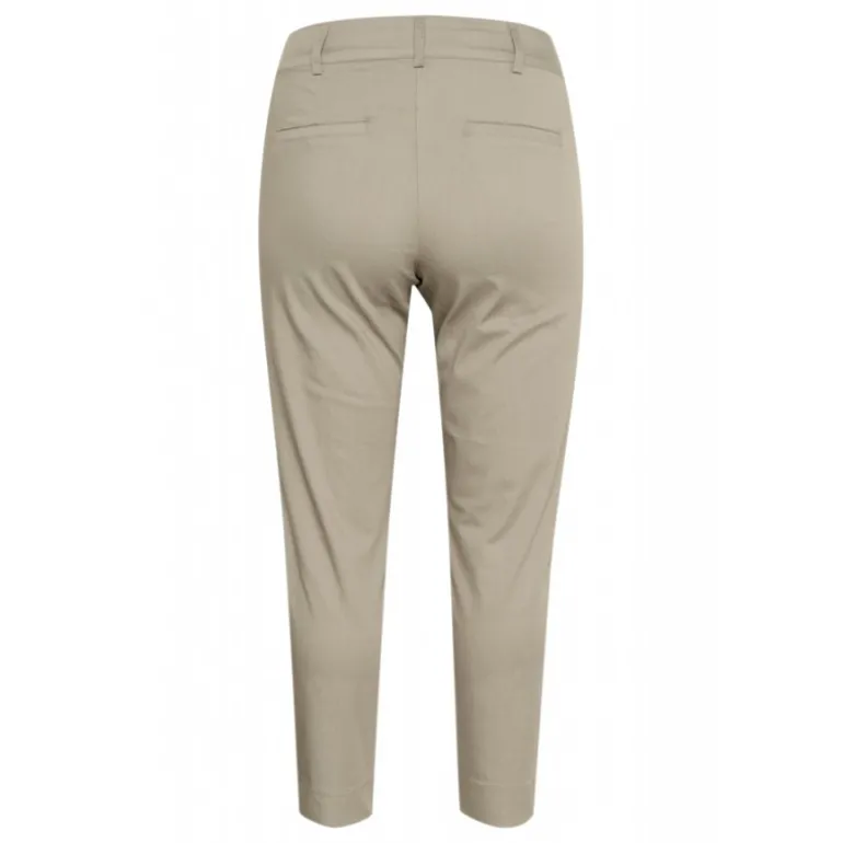 Kaffe Curve KCleana 7/8 Chino Pants - Grå bukser 10581546 Elephant Skin fra Kaffe Curve
