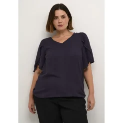 Kaffe Curve KCmirana Blouse - Lilla bluse 10582711 Dawn Purple fra Kaffe Curve
