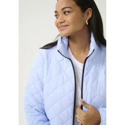 Kaffe Curve KCmoreen Jacket - Lyseblå overtøjsjakke 10582916 Windsurfer fra Kaffe Curve
