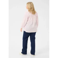 Kaffe Curve KCrory Shirt - Lyserød bomulds skjorte 10582891 Lilac Snow fra Kaffe Curve